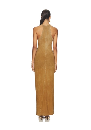 COTTON CITIZEN Marbella Maxi Dress in Tan. Size M. Also in XS, S, L.