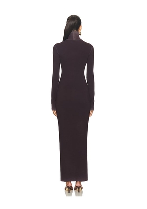 COTTON CITIZEN Verona Turtleneck Maxi Dress in Purple. Size L. Also in S, M.