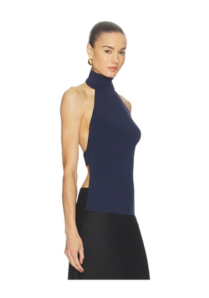 Cult Gaia Wake Top in Navy. Size M. Also in L, S.