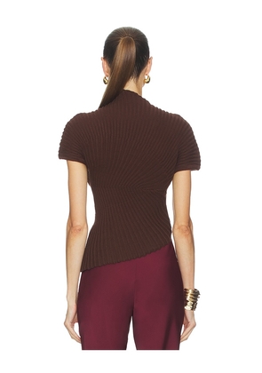 Cult Gaia Annemie Top in Brown. Size M. Also in L, S, XS.