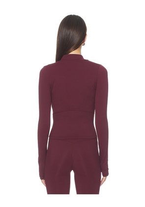 Astoria Full Zip Jacket in Burgundy. Size M. Also in S, XS, L, XL.