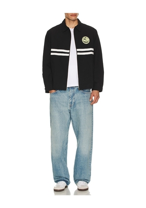 Duvin Design Patch Jacket in Black. Size M. Also in L, XL/1X.