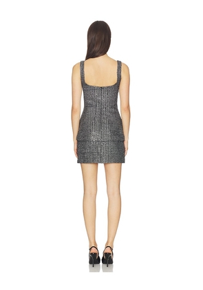 Amanda Uprichard Empire Dress in Metallic Silver. Size M. Also in L, S, XL, XS.