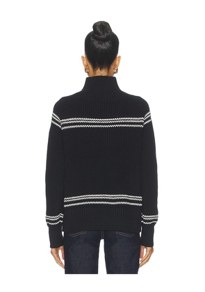 Alp N Rock Alora Mock Neck Ski Sweater in Black,White. Size L. Also in XS, S, M.