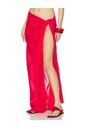 Eterne Esme Maxi Sarong in Red.