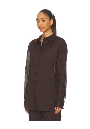 Eterne Lucien Top in Brown. Size L/XL. Also in XS/S, M/L.