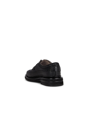 ALLSAINTS Escher Brogue Shoe in Black. Size 11. Also in 10, 12.