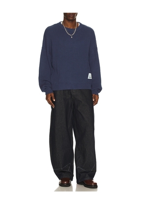 DRMERS CLUB Drmers Ribbed Knit Sweater in Blue. Size M. Also in S.