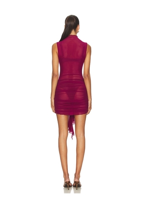 BY.DYLN Tessa Mini Dress in Red. Size M. Also in XS, S, L.