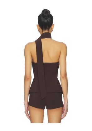 ALL THE WAYS Courtney Top in Brown. Size XS. Also in XXS, S, M, L.