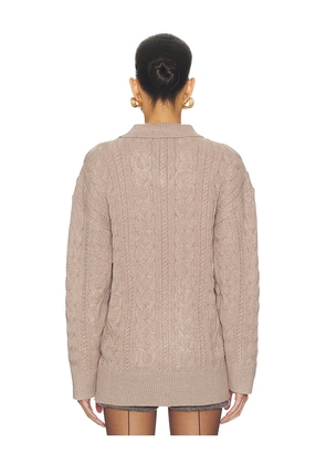 ALL THE WAYS Heather Sweater in Taupe. Size M. Also in XXS, XS, S, L.