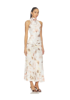 Bardot Leanna Mesh Midi Dress in Ivory. Size L. Also in S, XS.