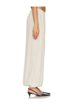 EAVES x Jasmine Tookes Kai Balloon Pant in Beige. Size L. Also in XS, XXS, S, M, XL.