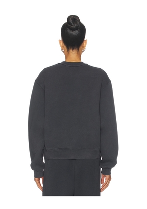 Alexander Wang Hotfix Logo Sweatshirt in Black. Size M. Also in L, S.
