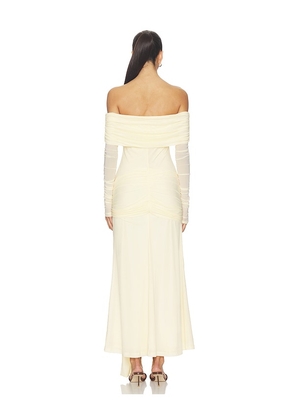 Bardot Selina Tie Front Mesh Dress in Yellow. Size 10. Also in 4, 2, 6, 8.