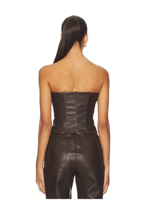 CULTNAKED Killa Bandeau Top in Brown. Size M. Also in L, S, XL, XS.