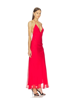 Bardot Cyrel Cut Out Maxi Dress in Red. Size 10. Also in 4, 2, 6, 8, 12.