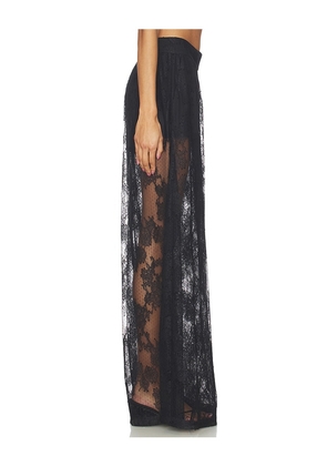 Bardot Hildie Wide Leg Lace Pant in Black. Size 10. Also in 4, 2.