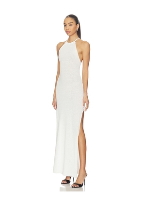 Bardot Larissa Halter Knit Dress in Ivory. Size 4. Also in 2, 6, 8, 10, 12.