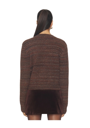 ASTR the Label Dasia Sweater in Brown. Size M. Also in L, S, XS.