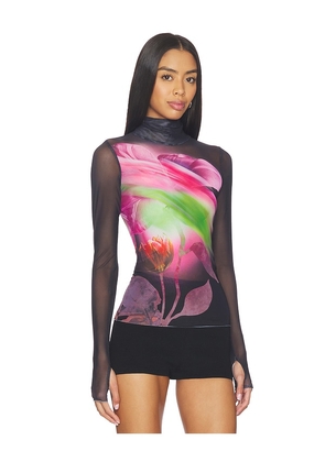 AFRM Zadie Top in Black,Pink. Size L. Also in S, XXS, XS, M.