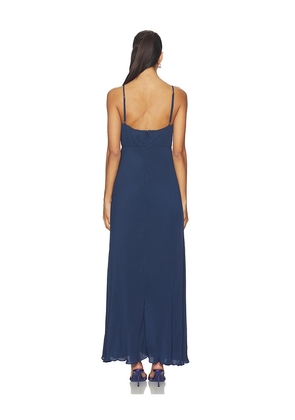 Baobab Aluna Maxi Dress in Blue. Size M. Also in XS, L, XL.