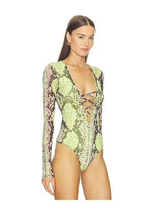 AFRM Eaton Bodysuit in Yellow. Size 2X. Also in L, M, S, XL, XS, XXS.