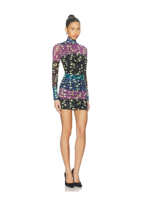 AFRM Lavinia Dress in Black,Purple. Size L. Also in 1X, M, S, XL, XS, XXL.