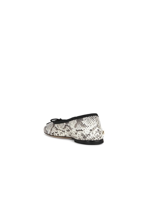 ANINE BING Jamie Flat in Black,White. Size 37. Also in 36, 38.