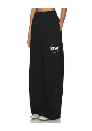 Boiler Room Wide Sweatpant in Black. Size M. Also in L, XL/1X.