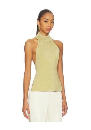 Cult Gaia Wake Top in Metallic Gold. Size M. Also in L.