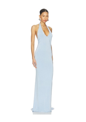 Amanda Uprichard Esther Gown in Blue. Size L. Also in M, S, XL.