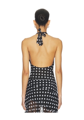 Bella Venice The Piper Top in Black,White. Size M. Also in S, L.