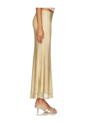 Bella Venice The Jessie Slip Skirt in Metallic Gold. Size M. Also in L, S, XS.