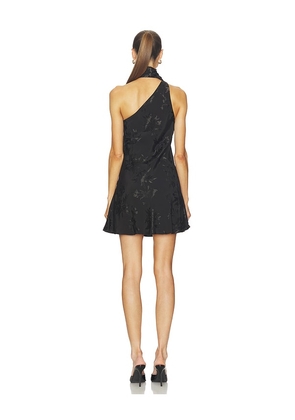 HEMANT AND NANDITA Tie Sash Mini Dress in Black. Size S. Also in XXS, XS, M, XL.