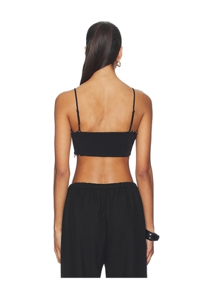 HEMANT AND NANDITA Bandeau Top in Black. Size M. Also in S, L, XL.