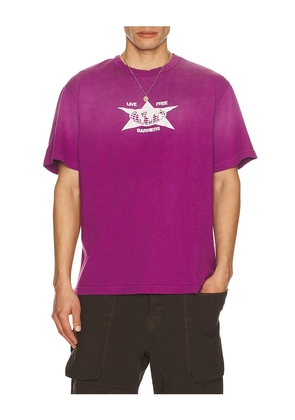 Barriers Worldwide 3-Pack Logo T-Shirts in Purple,Orange. Size M. Also in S, L, XL/1X.