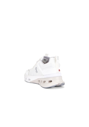 On Cloudnova X Sneaker in White. Size 10. Also in 6, 5, 5.5, 7, 7.5, 8, 8.5, 9, 9.5.