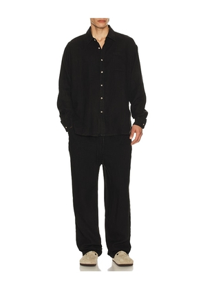 Bather Core Leisure Shirt in Black. Size S. Also in L, XXL/2X.