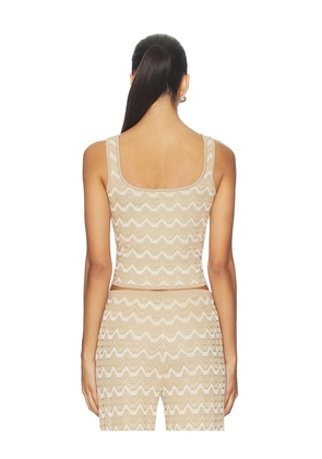 DEVON WINDSOR x REVOLVE Felina Top in Tan. Size M. Also in XS, S, L, XL.