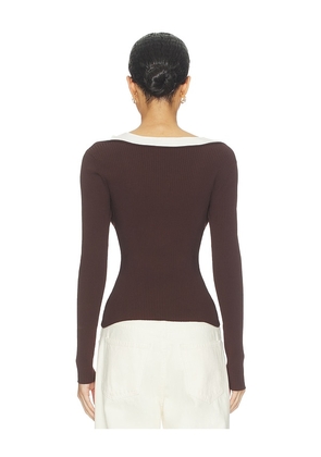 Baum und Pferdgarten Clary Top in Brown. Size L. Also in S, XXS, XS, M, XL.