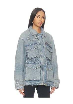 AGOLDE Aubrey Jacket in Blue. Size S. Also in M.