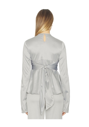 Azeeza x REVOLVE Elowen Top in Grey. Size XS. Also in L, M, S.