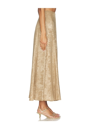 Azeeza x REVOLVE Soren Skirt in Metallic Gold. Size M. Also in L, S.