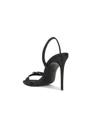 BLACK SUEDE STUDIO Romi 100 Sandal in Black. Size 36.5. Also in 36, 37, 37.5, 38, 38.5, 39.