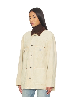 Denimist Oversized Chore Jacket in Tan. Size M. Also in XXS, XS, S, L.