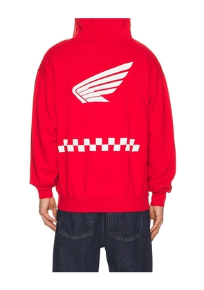 CPTN Apparel Boost Full Zip Hoodie in Red. Size M. Also in S, L, XL/1X.