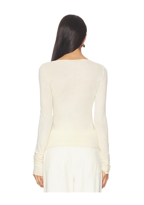 COTTON CITIZEN x REVOLVE Marbella Boat Neck Shirt in Lemon. Size M. Also in S, L.