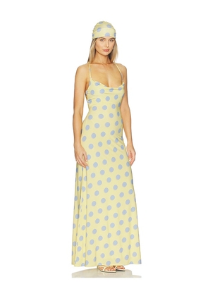 AFRM Kim Dress & Hair Wrap Set in Yellow. Size L. Also in XXS.