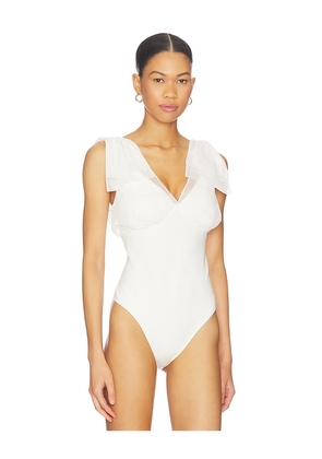 ASTR the Label Maelie Bodysuit in White. Size M. Also in L, S, XL, XS.